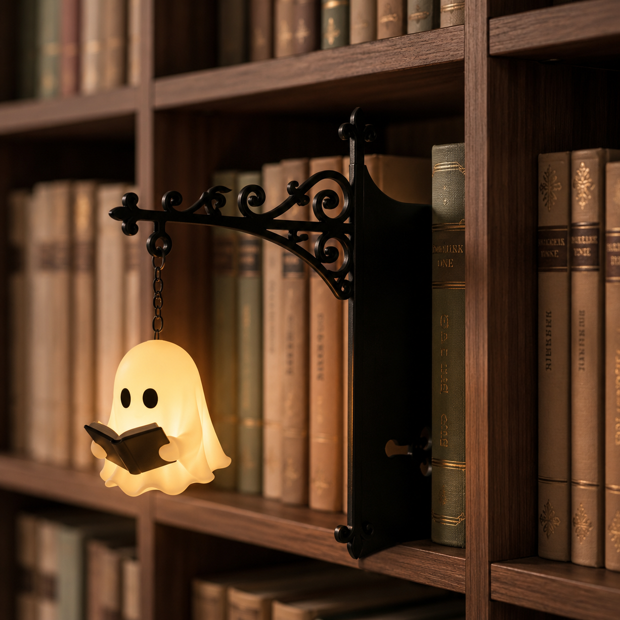 Library Lantern™ Reading Ghost